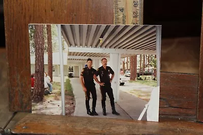 Vintage 1991 Photo Orlando Florida Motorcycle Police Officers • $4