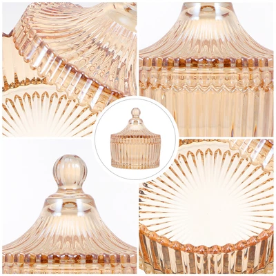£23.78 • Buy Candy Jar Apothecary Jar Glass Snack Canister Trinket Dish Dispenser Buffet
