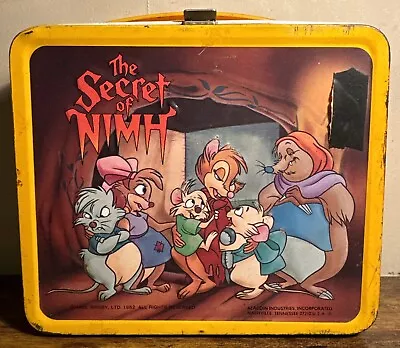 The Secret Of NIMH Lunchbox~Aladdin~Vintage 1982 • $32.99