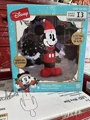 Disney Mickey Mouse Christmas LED Inflatable 3.5ft Tall New In Box • $75.99