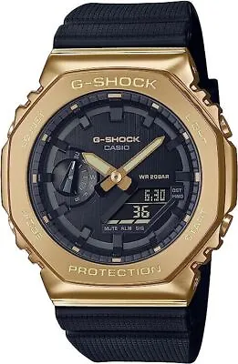 CASIO G-SHOCK GM-2100G-1A9JF Gold Black Men's Watch METAL COVERED Stainless • $356.21
