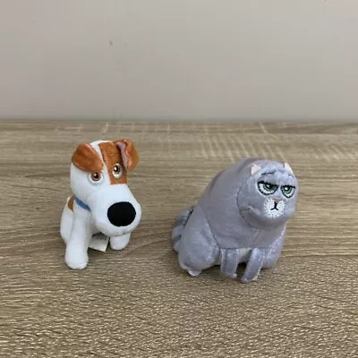 Mcdonalds Secret Life Of Pets Max The Dog & Chloe Cat Soft Toys 2016 • £8.99