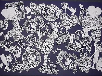 Large Amount Wedding Die Cuts Tattered LaceCheery Lynn Memory Box & More • £5.25