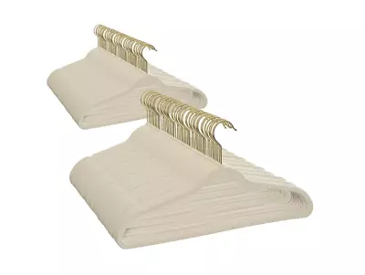 Better Homes & Gardens Non-Slip Velvet Clothes Hangers 100 Pack Beige Space S • $64.45