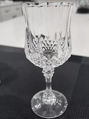 Cristal D Arques Longchamp Crystal Wine/Water Goblets Glasses 6.5 Set Of 4 • $15.99