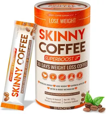 Skinny Coffee Super Boost Weight LossProtein Powder Sugar-Free Keto...  • $65.99