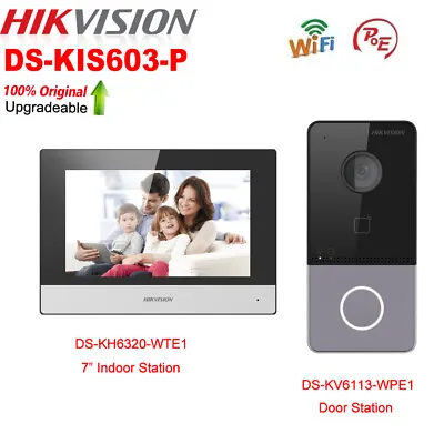 Hikvision IP Video Intercom Kit DS-KIS603-P Doorbell Wifi POE Villa Door Station • $227.05
