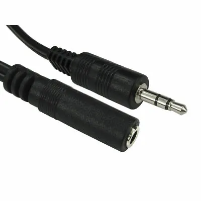 AUX Headphone Extension Cable 3.5mm Jack Audio Lead Male To Female Earphone LOT • £3.29