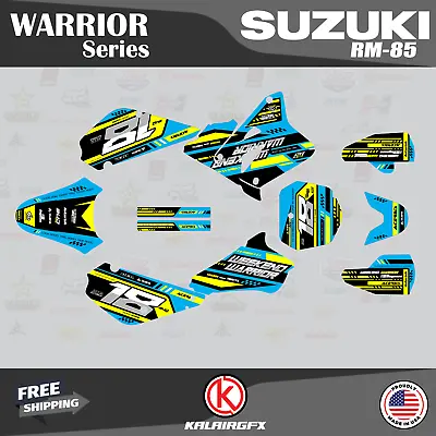 $49.99 • Buy Graphics Kit For Suzuki RM85 (2001-2023) RM 85 Warrior-Cyan