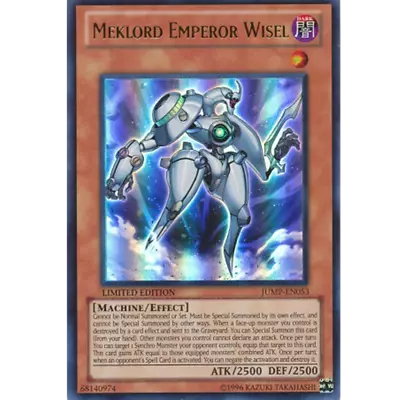 Meklord Emperor Wisel - JUMP-EN053 - Ultra Rare - Limited Edition • $1.50