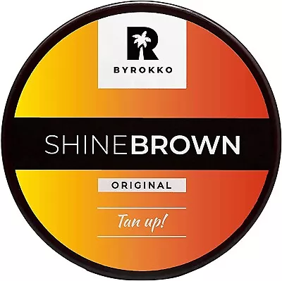 Byrokko SHINE BROWN Premium Tanning Accelerator Cream 1 TUB X 190ml Sunbed & Sun • £20