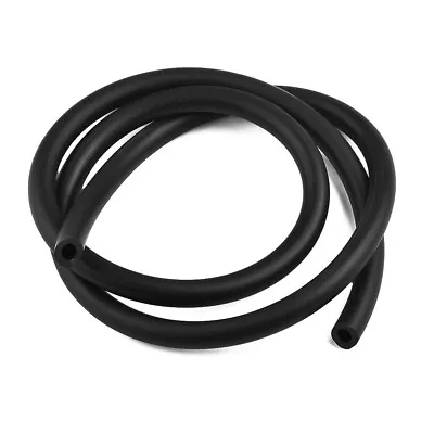 6mm 1/4  ID Full Silicone 100CM Black Fuel/Air Vacuum Hose Line Pipe Tube Black • $7.74