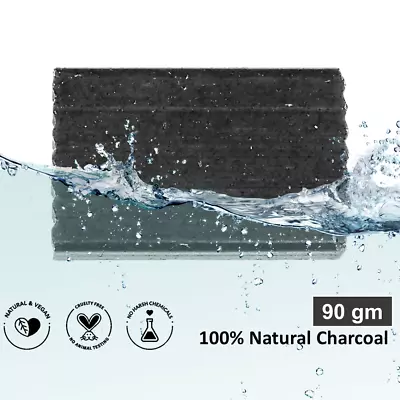 Natureza Activated Charcoal Soap Anti Bacterial Anti Fungal For Sensitive Skin • £3.99