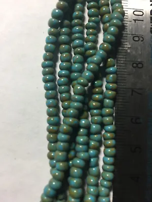 $9.50 • Buy Czech 6/0 Stripe Picasso Seed Beads 
