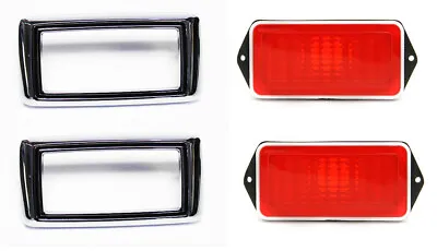 New! 1969 Mustang Marker Light Lamps With Bezels Rear Side Pair Both Left Right • $43.80