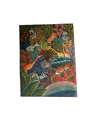 Animal Jungle Handmade Painting By Very Known German Artist Max Ernst. • $5000