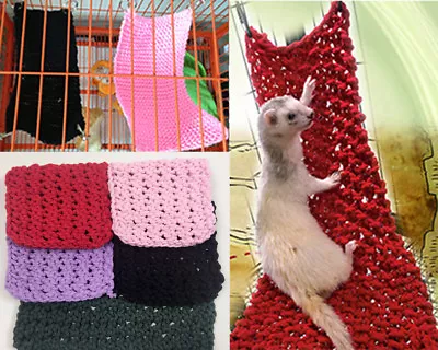 Ferret Mice Hamster Mouse Pirate Net Hammock Hanging Climbing Bed Fun Toy • $10.99