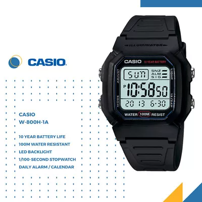 Casio W-800H GENUINE Men's Digital Classic Sport Watch Dive Swim FREE SHIP AU • $139.95