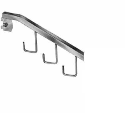 $12.50 • Buy Store Display Fixtures 2 NEW 3-HOOK SQ. TUBING WATERFALL FITS ON WALL STANDARDS
