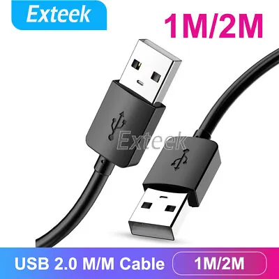 $3.75 • Buy High Speed USB 2.0 Data Extension Cable Type A Male To Male M-M Connection Cord