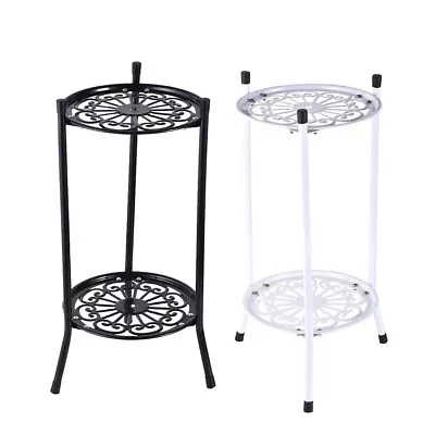 Plant Stand Indoor 2 Tier Wrought Iron Tall Plant Stands Flower Pot Decoration • $30.44