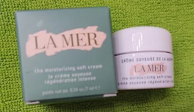 LA MER The Moisturizing Soft Cream NEW IN BOX Deluxe Travel MINI .24 Oz 7ml NEW • $19.99