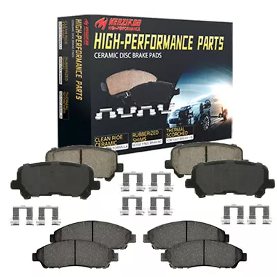 Front Rear Ceramic Brake Pads Kit For Volkswagen Passat Audi Q3 Quattro Reliable • $30.12