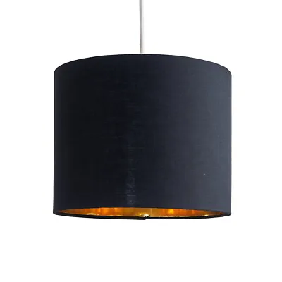Ceiling Light Shade Lampshade Cotton Drum Pendant Lamp Easy Fit Living Room Home • £11.99