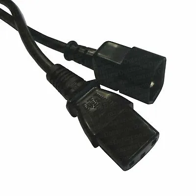 C14 C13 IEC Male(C14)-IEC Female(C13) Power Extension Cable 1m-5m Lot • £7.24