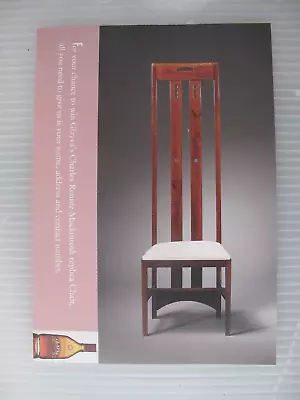 Glayva - Win A Replica Charles Rennie Mackintosh Chair - 1996 Flyer • £15