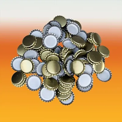 Home Brew - Pack Of 250 Crown Beer Bottle Caps - Gold • £9.13