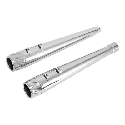 4  Megaphone Slip On Dual Exhaust Pipe Fit For Harley Street Electra Glide 17-24 • $139.99