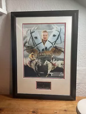 RICHARD DUNWOODY Signed ￼ Framed 16x12  - JOCKEY - HORSE RACING - Free Post • £79.99