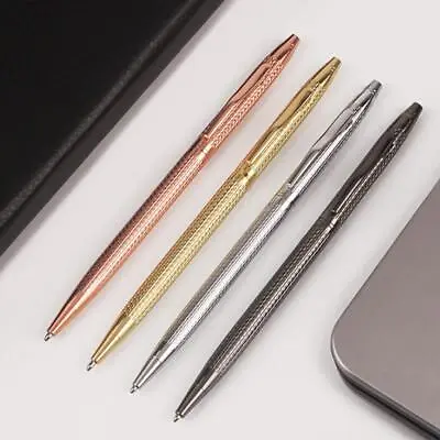 Luxury Full Metal Ballpoint Pen Black Ink Gel Pen Writing Office 1mm • $1.43