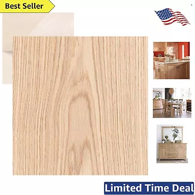 Red Oak Wood Veneer Sheet - Flat Cut 24  X 48  Ideal For Furniture Restoration • $99.99