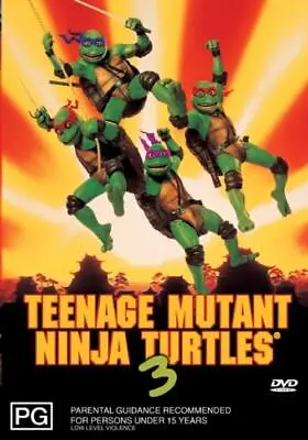Teenage Mutant Ninja Turtles 3 : NEW DVD : Region 4 : RARE OOP • $16.99