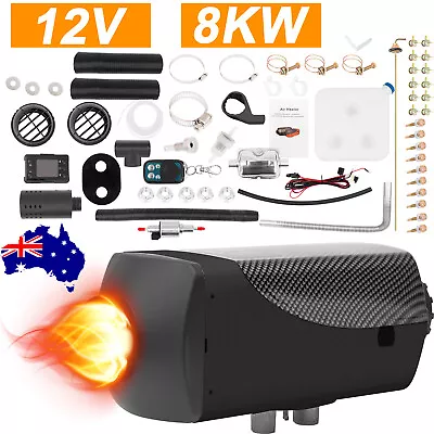 8KW Diesel Air Heater 12V Tank Remote Control Thermostat Caravan Motorhome  AU • $95.89