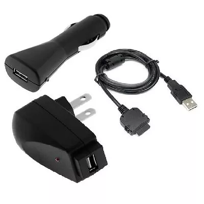 USB Sync Cable + Car+ Home Wall AC Battery Combo Charger For Microsoft Zune HD • $10.01