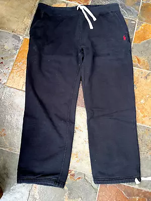 Polo Ralph Lauren Mens Black Sweatpants Joggers  Xl Good Con • £9.99