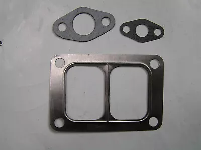 T6 TURBO INLET FLANGE DIVIDED S/S GASKET SET With DRAIN & FEED TUBE GASKET • $7.25