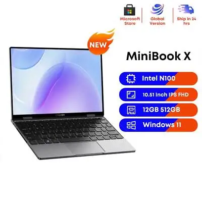 CHUWI MiniBook X 10.51inch Windwos 11 Laptop Intel N100 12GB LPDDR5 512GSSD • $367.99