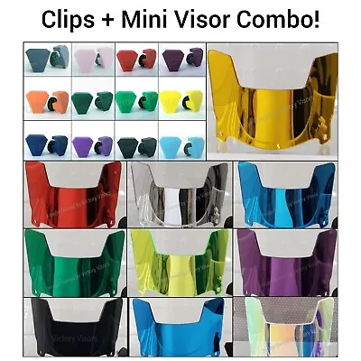 Mini Size Football Helmet Visors+Your Choice CLIP COLOR. Mirror (*HARD STYLE*)  • $10