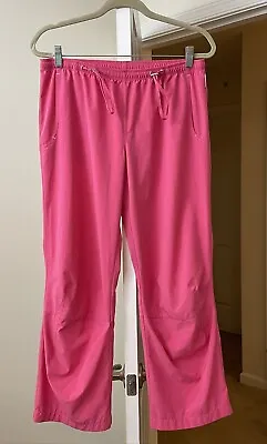 Marika Pants Cargo Crop Gym Relaxed Stretch  Elastic Pink Women's Medium • $7.87