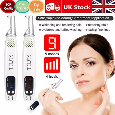 Picosecond Laser Tattoo Pin Removal Pen For Mole ACNE SCAR DARK Blue/Red Light • £44.99