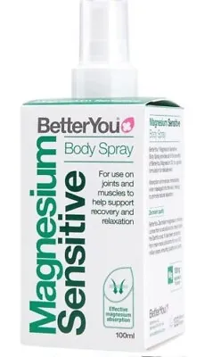 BetterYou Magnesium Sensitive Body Spray For Joints & Muscles - 100ml • £8.49