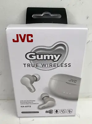 JVC - Gumy True Wireless Headphones Bluetooth (White) HA-A7T2 • $17.99