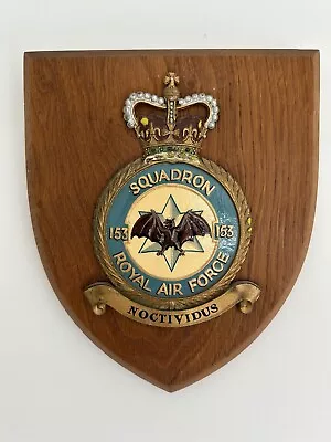 Vintage 153 Squadron Royal Air Force Wall Plaque Shield • £15