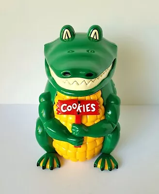 Alligator Cookie Jar Fun-Damental Too Ltd Talking Crocodile Vintage 1999 VIDEO • $36.79