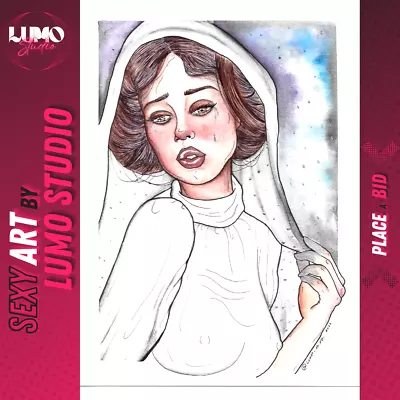 Princess Leia (09 X12 ) By R. Luna - Lumo Studio Original Comic Art • $9.99