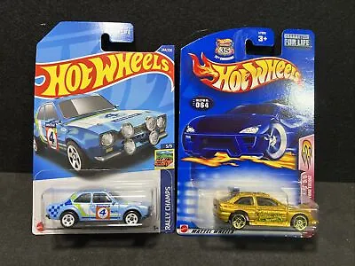 Hot Wheels 2022 Rally Champs '70 Ford Escort RS1600 Blue & Gold Ford Escort • $6